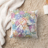 Tiruchirappalli Tamil Nadu City Map クッション (ブランケット)