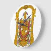 Tirupati Balaji Clock & Home Wall Decor ラージ壁時計 (傾斜)