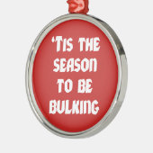 Tisかさ張る季節-おもしろいなクリスマス メタルオーナメント (左)