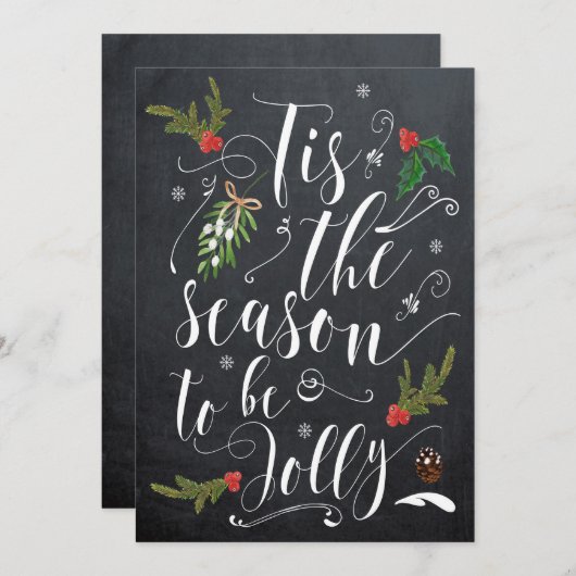 Tisすてきなクリスマスの休日カードがある季節 シーズンカード (正面/裏面)