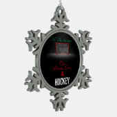 TISの季節 スノーフレークピューターオーナメント (左)