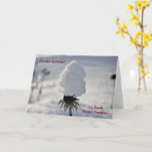 「Tisは北の冬の上の季節…庭いじりをします カード (黄色い花)