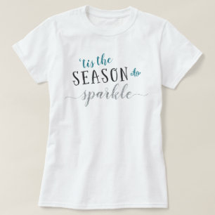 「Tis光る季節クリスマス Tシャツ