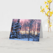 「Tis北の冬休みの上の季節 カード (黄色い花)