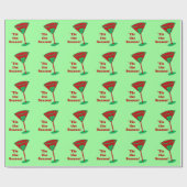 ` Tis季節のクリスマスのマルティーニの包装紙 ラッピングペーパー (フラット)