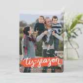 Tis季節のブラシの打撃の休日の写真カード シーズンカード (スタンド正面)