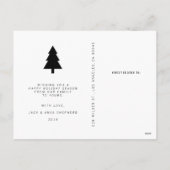 Tis季節のモダンな休日の写真の郵便はがき シーズンポストカード (裏面)