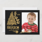Tis季節の休日の写真カード シーズンカード (正面)