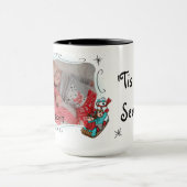 「Tis季節の写真のマグ マグカップ (中央)