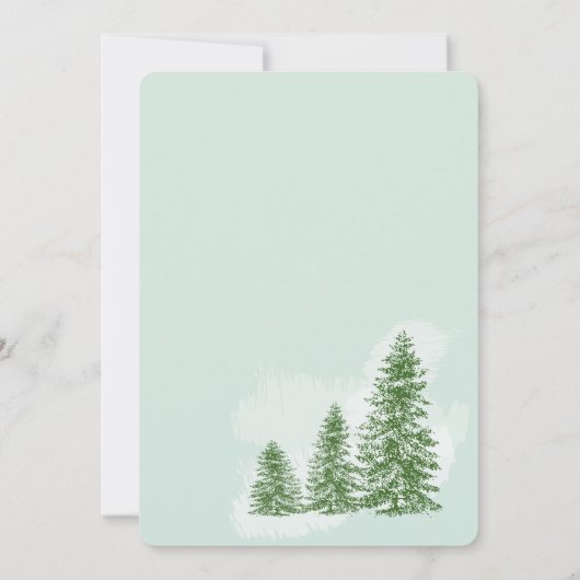 Tis季節の冬休みのパーティの招待状 招待状 (裏面)