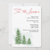 Tis季節の冬休みのパーティの招待状 招待状 (正面)