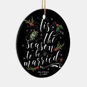 Tis季節の初めてのクリスマスの木のオーナメント セラミックオーナメント (右)