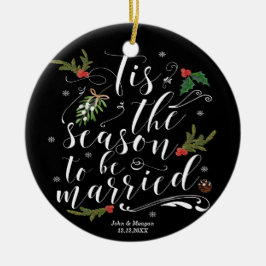 Tis季節の初めてのクリスマスの木のオーナメント セラミックオーナメント