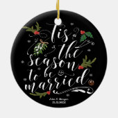 Tis季節の初めてのクリスマスの木のオーナメント セラミックオーナメント (裏面)