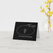 「tis理由のメッセージカード-黒 カード (黄色い花)