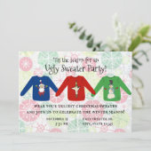 Tis醜いセーターのパーティの招待状のための季節 招待状 (スタンド正面)