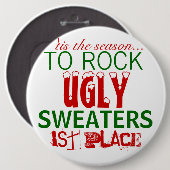 「tis醜いセーターを揺する季節 缶バッジ (正面&裏面)