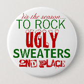 「tis醜いセーターを揺する季節 缶バッジ (正面)