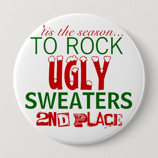 「tis醜いセーターを揺する季節 缶バッジ (正面)