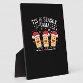 Tis Season For Tamales Christmas Mexican Food フォトプラーク (側面)