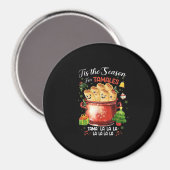 Tis Season For Tamales Christmas Mexican Food マグネット (正面/裏面)