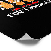 Tis Season For Tamales Mexican Christmas Modern ポスター (角)