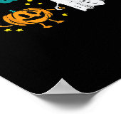 Tis Season Pumpkin Leaf Latte Fall Softball ポスター (角)