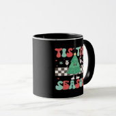 Tis Season Retro Womans Holiday マグカップ (正面右)