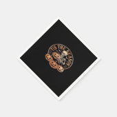 Tis Season Snowmobile Red Plaid スタンダードカクテルナプキン (角)