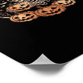 Tis Season Snowmobile Red Plaid ポスター (角)