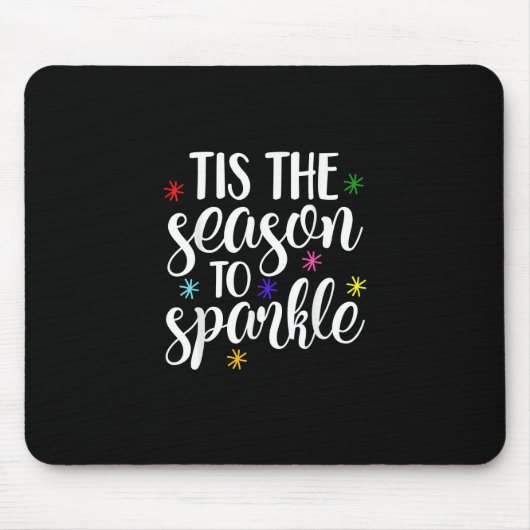 Tis Season To Sparkle Retro Classic マウスパッド (正面)