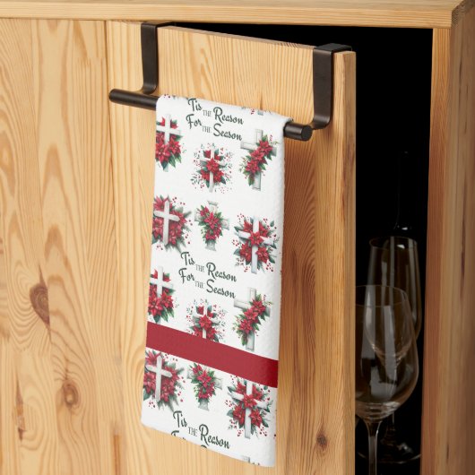 Tis The Reason For The Season キッチンタオル (三つ折り)