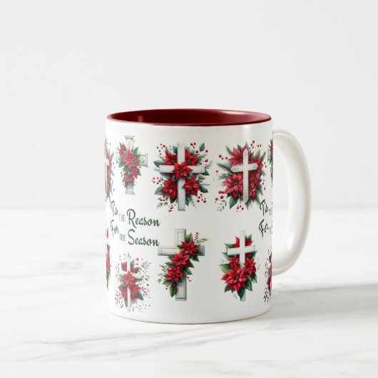 Tis The Reason For The Season ツートーンマグカップ (正面右)