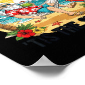 Tis The Sea-sun Christmas In July Hawaii Santa Bea ポスター (角)