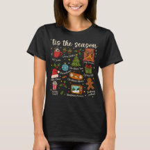 Tis the Season あったかいクリスマスアイコン ホリデーTシャツ