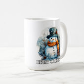 'Tis the Season | かわいい小さな雪だるま コーヒーマグカップ (正面右)