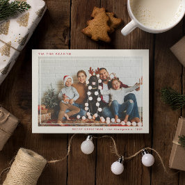'Tis the Season' メリークリスマス 写真入り シーズンカード
