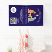 TIS THE SEASON ロゴ QR 教会礼拝 クリスマス 横断幕 (インサイチュ)