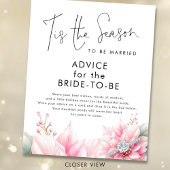 Tis the season Advice for Bride Bridal Shower  ポスター