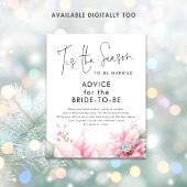 Tis the season Advice for Bride Bridal Shower  ポスター