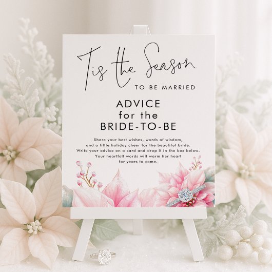 Tis the season Advice for Bride Bridal Shower  ポスター