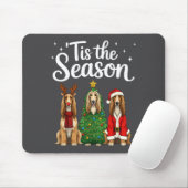 Tis The Season Afghan Hound Christmas Santa Dog Lo マウスパッド (マウス)
