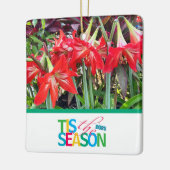 「Tis the Season 'Amaryllis'」オーナメント セラミックオーナメント (左)