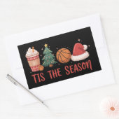 Tis The Season Basketball Lover Christmas Gift 長方形シール (封筒)