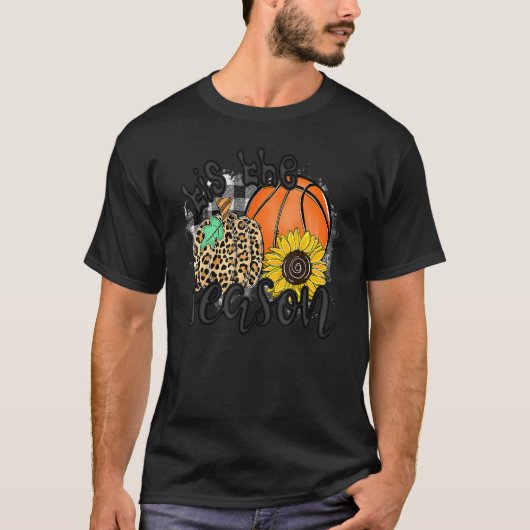 Tis The Season Basketball Pumpkin Fall Thanksgivin Tシャツ (正面)