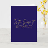 Tis the Season Blue カード (黄色い花)