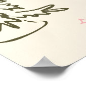 Tis The Season Bridal Shower Hand Drawn Welcome ポスター (角)