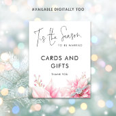 Tis the season Cards Gifts Sign Bridal Shower ポスター