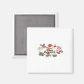 Tis The Season Christmas Acrylic Block マグネット (正面/裏面)