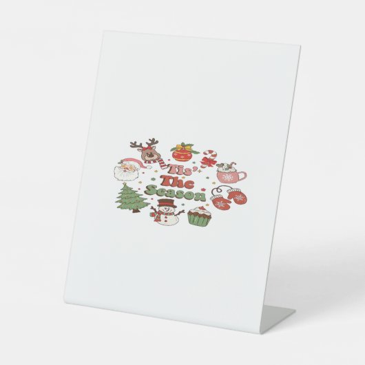 Tis The Season Christmas Acrylic Block 台座サイン (正面)